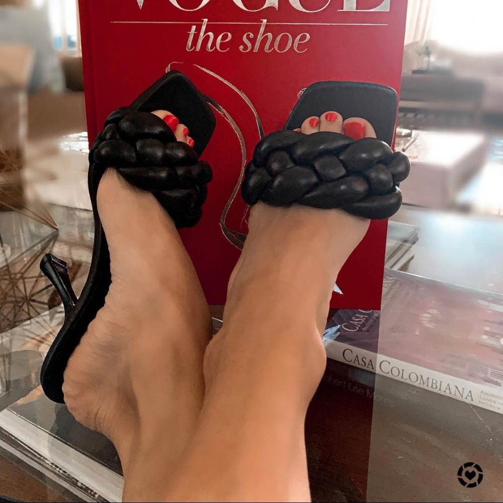 Mango Leather Braided Sandal